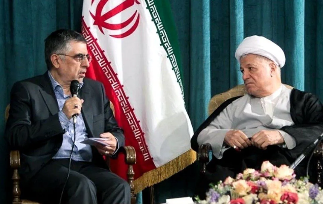 اکبر هاشمی رفسنجانی و غلامحسین کرباسچی