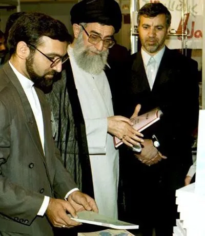 سید علی خامنه‌ای و عطاالله مهاجرانی