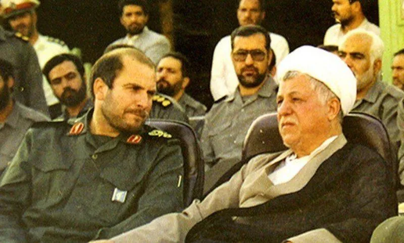 اکبر هاشمی رفسنجانی و محمدباقر قالیباف