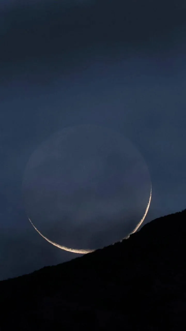 تصویری از هلال ماه نو / فردا اول ماه رمضان است