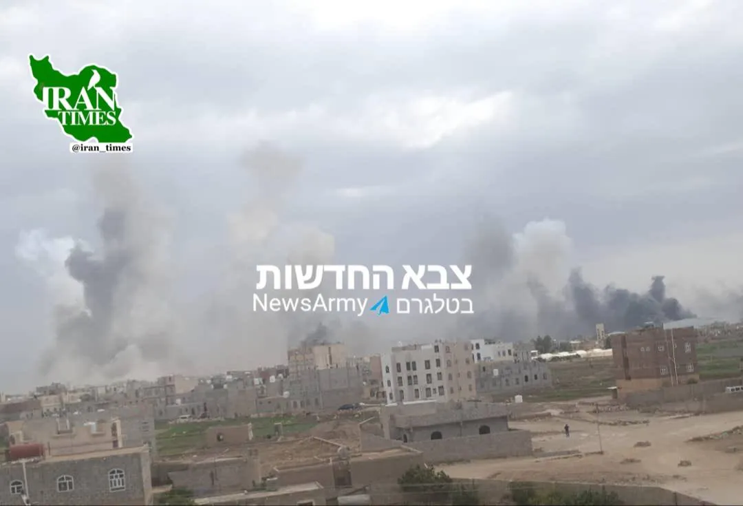 تصویری از حمله اسرائیل به فرودگاه صنعا