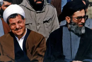 اکبر هاشمی رفسنجانی و سید علی خامنه‌ای