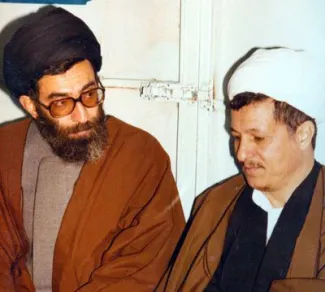 اکبر هاشمی رفسنجانی و سید علی خامنه‌ای