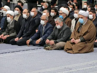 حسین طائب و فرمانده کل سابق سپاه در نزدیکترین جایگاه به رهبر جمهوری اسلامی