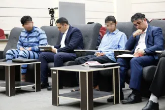  تصاویری از دادگاه رسیدگی به پرونده قتل دانشجوی دانشگاه تهران که امروز برگزار شد