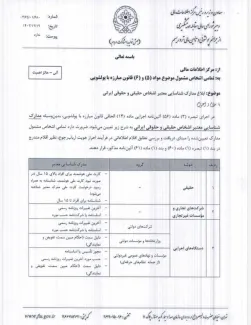 مدارک شناسایی معتبر اشخاص حقیقی و حقوقی موضوع تبصره ۳ ماده ۵۶ آیبن نامه اجرایی ماده ۱۴ الحاقی قانون مبارزه با پولشویی، توسط مرکز اطلاعات مالی ابلاغ شد.