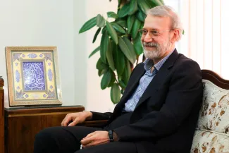  پائولا آمادئی، سفیر ایتالیا با علی لاریجانی، مشاور رهبر آیت‌الله خامنه‌ای دیدار و گفتگو کردند.