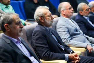  علی لاریجانی امروز علاوه بر دانشگاه شاهد در دانشگاه عالی دفاع ملی نیز سخنرانی داشت