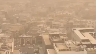  توده غلیظ خاک وارد غرب کرمانشاه شده و در حال پیشروی به کردستان و ایلام است.