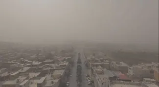  شهر قصرشیرین الان و تصویری دیگر قبل از ورود خاک