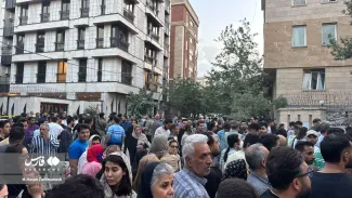 تصاویری از تخریب یک خانۀ مسکونی در نارمک تهران