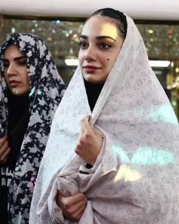  حضور بازیکنان تیم والیبال بانوان ایران در امامزاده صالح تجریش، پیش از عزیمت به رقابت های آسیایی