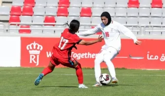 درگیری فیزیکی شدید بازیکنان دوتیم زنان زنان ایران و لبنان