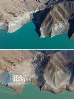 خشک‌ترین وضعیت سد کرج در یک دهه اخیر 