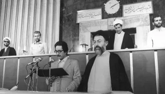 رابوالحسن بنی‌صدر نخستین رئیس‌جمهور جمهوری اسلامی ایران