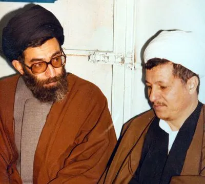 اکبر هاشمی رفسنجانی و سید علی خامنه‌ای