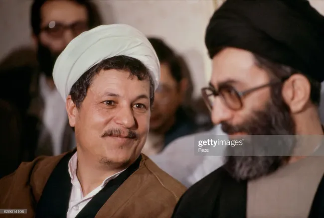 اکبر هاشمی رفسنجانی و سید علی خامنه‌ای