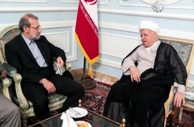 اکبر هاشمی رفسنجانی و علی لاریجانی