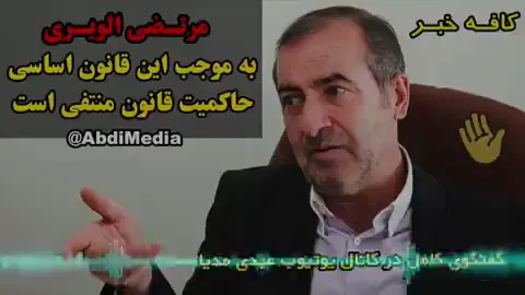 مرتضی الویری: به موجب این قانون اساسی عملا حاکمیت قانون منتفی است
