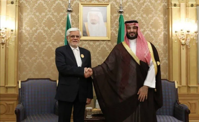  عارف با بن‌سلمان دیدار کرد