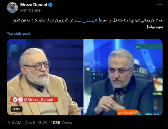  درود بر خلاف آنچه که نمایش رسانه‌ای داده شد و میشود، تقریبا رهبر جمهوری اسلامی و اعضای ارشد نظام در جریان این روند بودند و این ها مامور به نمایش اند و بس