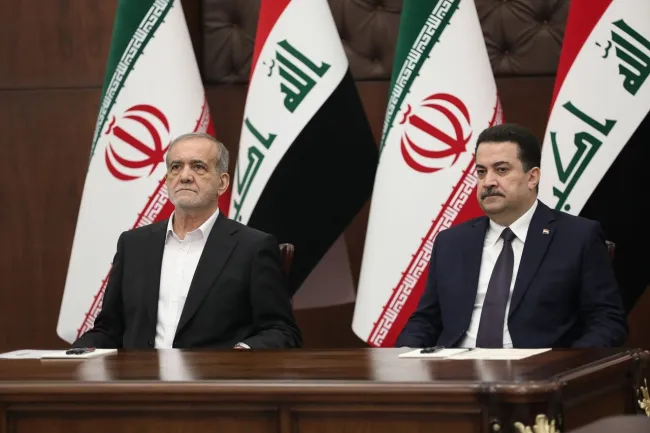  پزشکیان در دیدار با نخست وزیر عراق: خطر وجود تروریسم و احتمال مجدد فعال شدن هسته‌های تروریستی از دغدغه‌های دو کشور ایران و عراق است