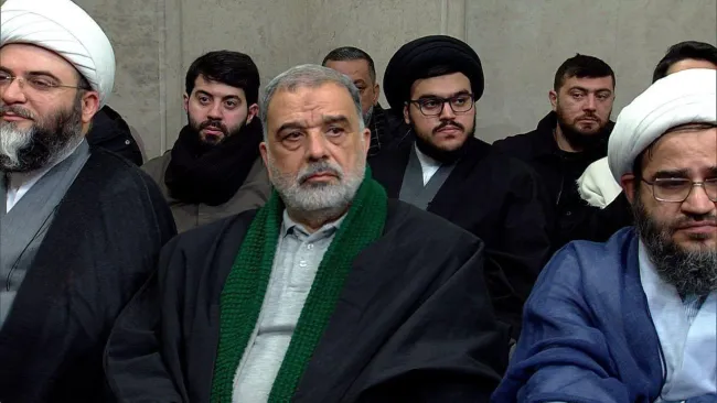 حضور سیدمحمدمهدی نصرالله فرزند شهید سیدحسن نصرالله در دیدار امروز آیت‌الله خامنه‌ای