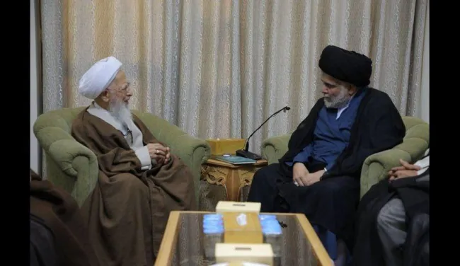  دیدار مقتدی صدر با آیت الله جوادی آملی در نجف اشرف