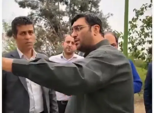 ویدیویی که گفته می شود مربوط به بازدید میدانی شهردار منطقه ۱۵ تهران است