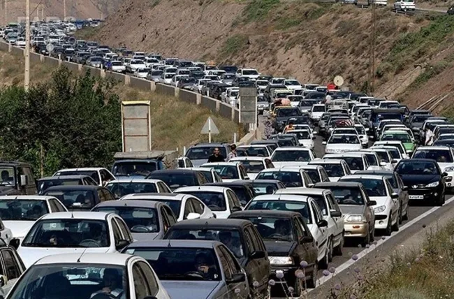  ترافیک سنگین در مسیرهای ورودی به تهران