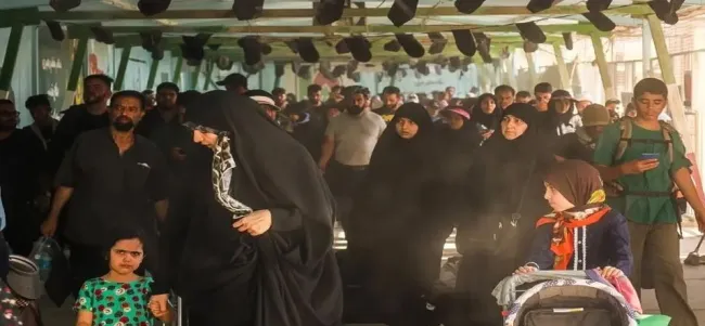 ازدحام شدید زائران در مرز مهران